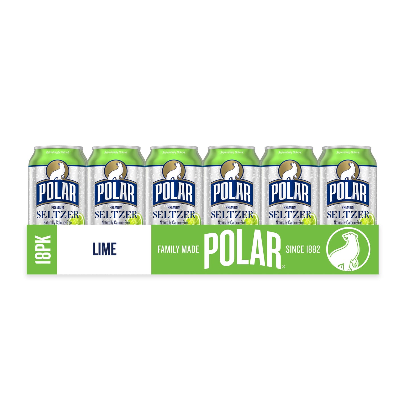 Polar Seltzer Water Original, 12 fl oz Dosen, 18er Packung 