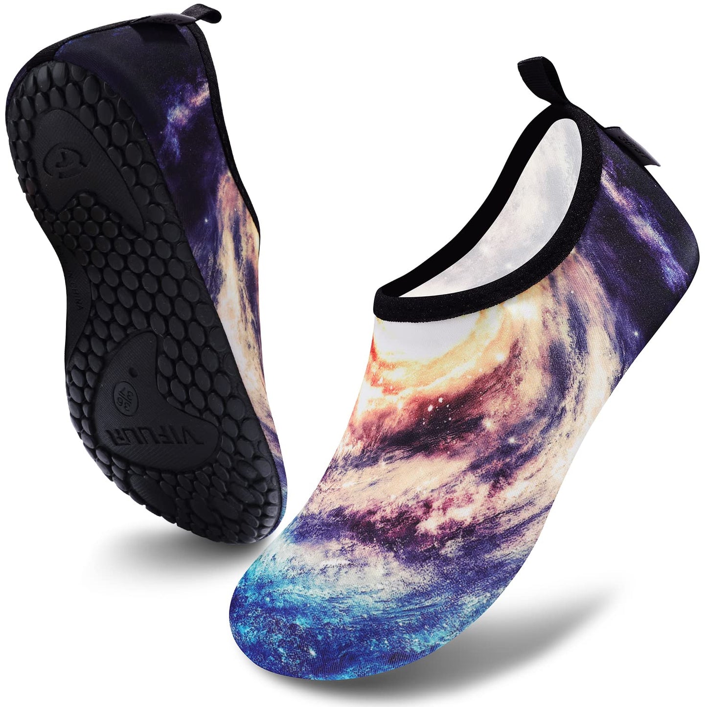 VIFUUR Wassersportschuhe Barfuß Schnelltrocknende Aqua-Yoga-Socken Slip-on für Männer Frauen