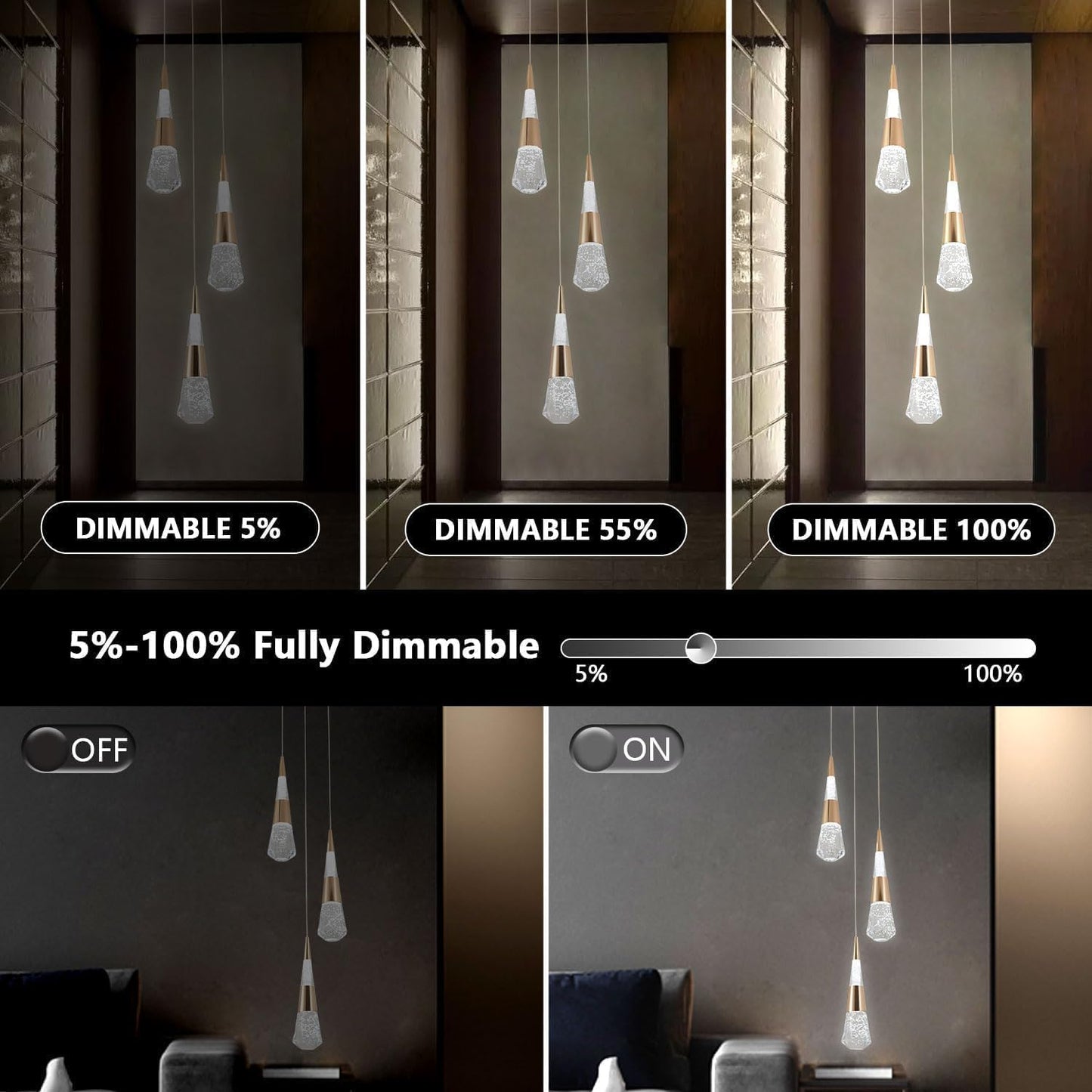 Goldene Pendelleuchten für Kücheninseln, 3er-Pack Pendelleuchten für Kücheninseln, goldene moderne LED-Pendelleuchte für Esszimmer über dem Tisch, moderne Küchenleuchten 