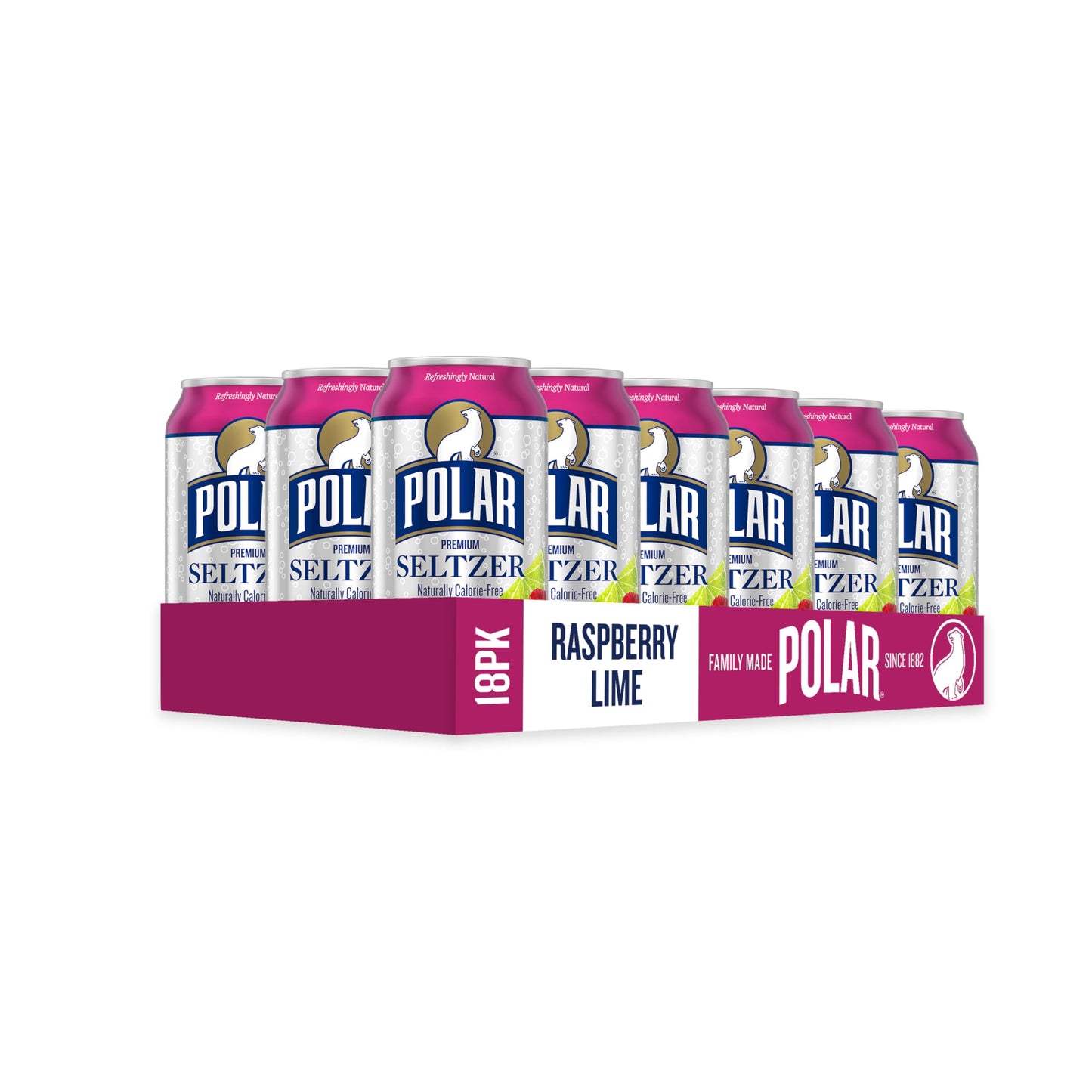 Polar Seltzer Water Original, 12 fl oz Dosen, 18er Packung 