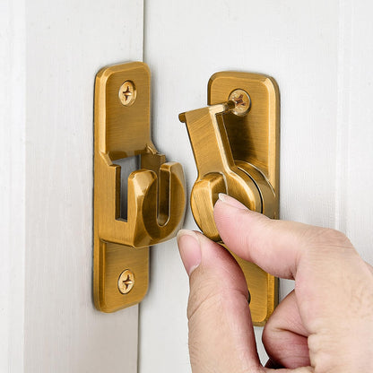 Enhanced Security Flip Latch Lock, Heavy-Duty Sliding & Swing Door Latch