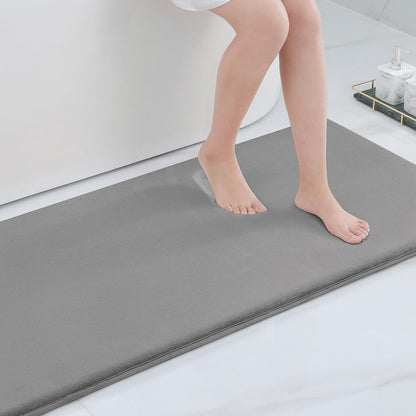 Smiry Memory Foam Bath Mat – Ultra Soft, Absorbent, Non-Slip Rug for Bathroom