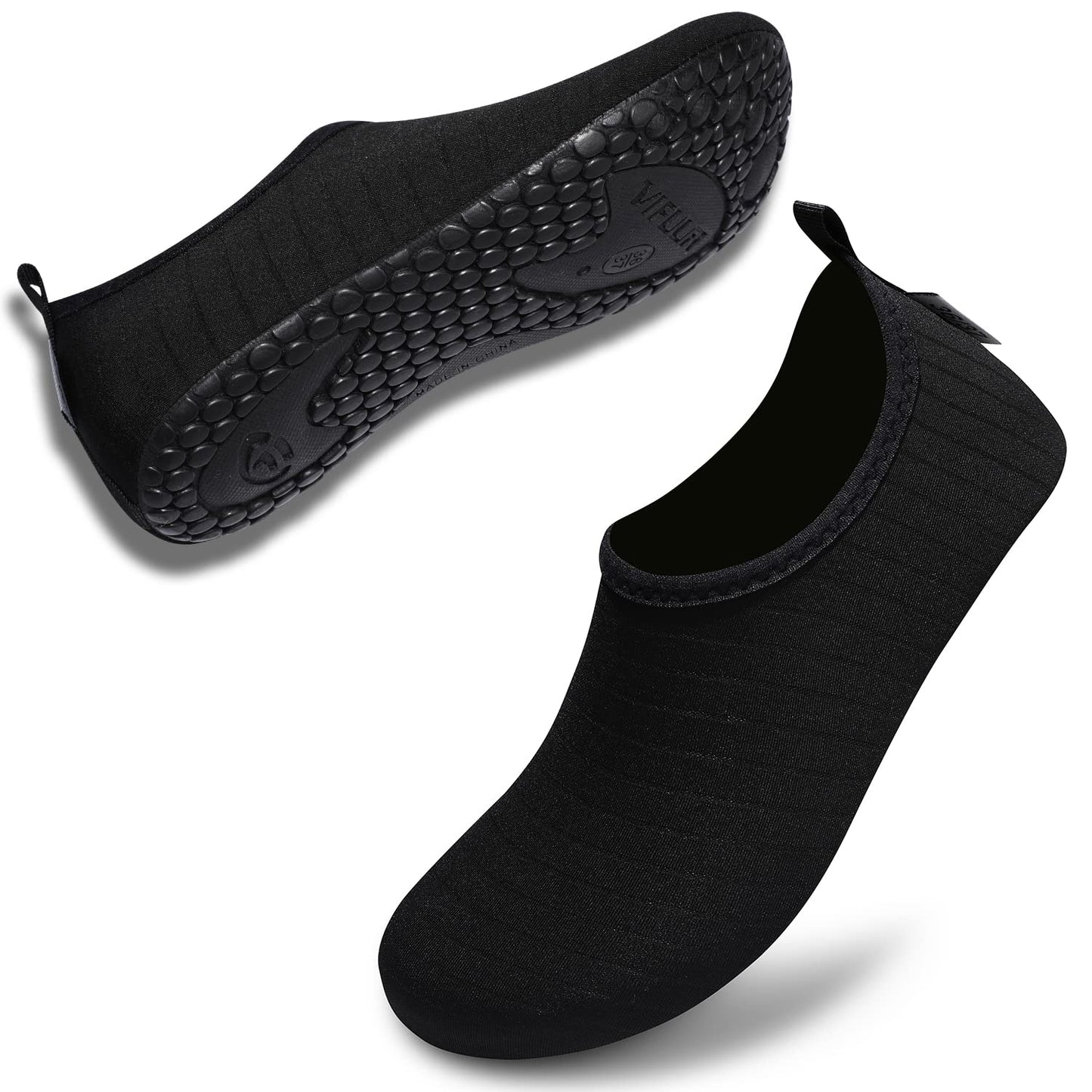 VIFUUR Wassersportschuhe Barfuß Schnelltrocknende Aqua-Yoga-Socken Slip-on für Männer Frauen