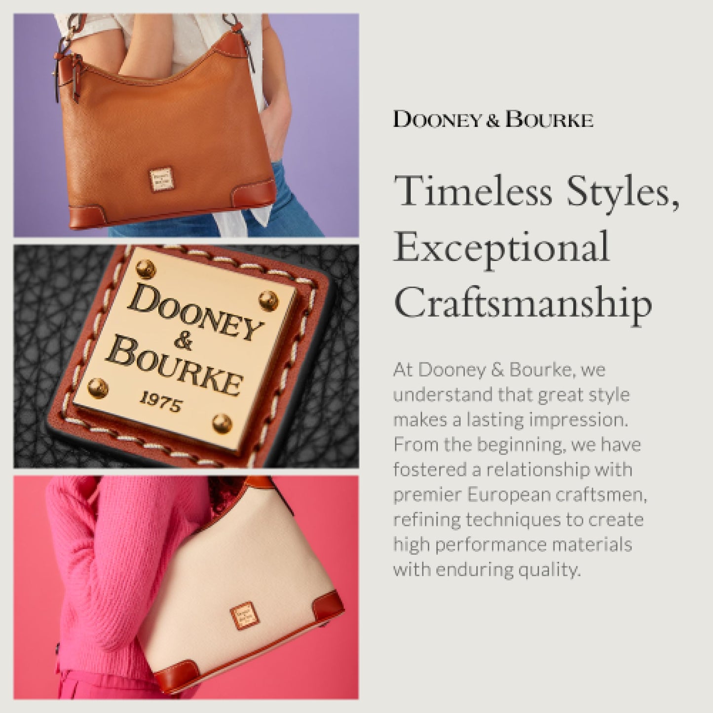 Dooney & Bourke Women's Zip Zip Satchel in Pebble Grain Leather, Large Handbag with Adjustable & Detachable Shoulder Strap