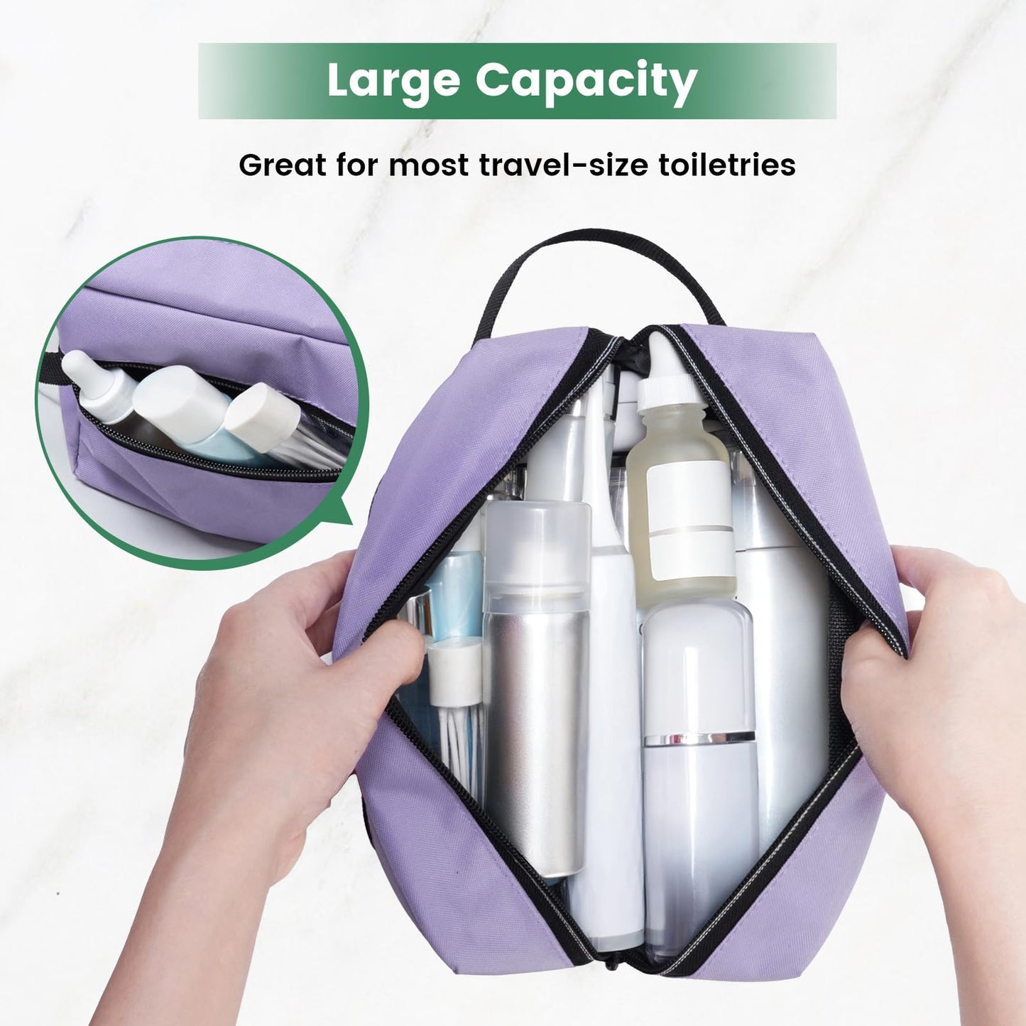 Travel Toiletry Bag - Small Tavel Bag for Toiletries, Cosmetics, Accessories, Gifts