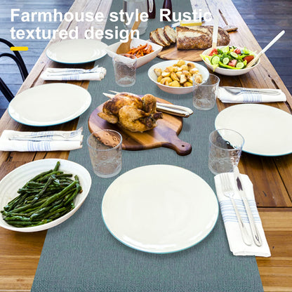 Wipeable Table Runner – Thick Farmhouse-Style Runner for Kitchen, Bedroom, Living Room, Indoor & Outdoor Use