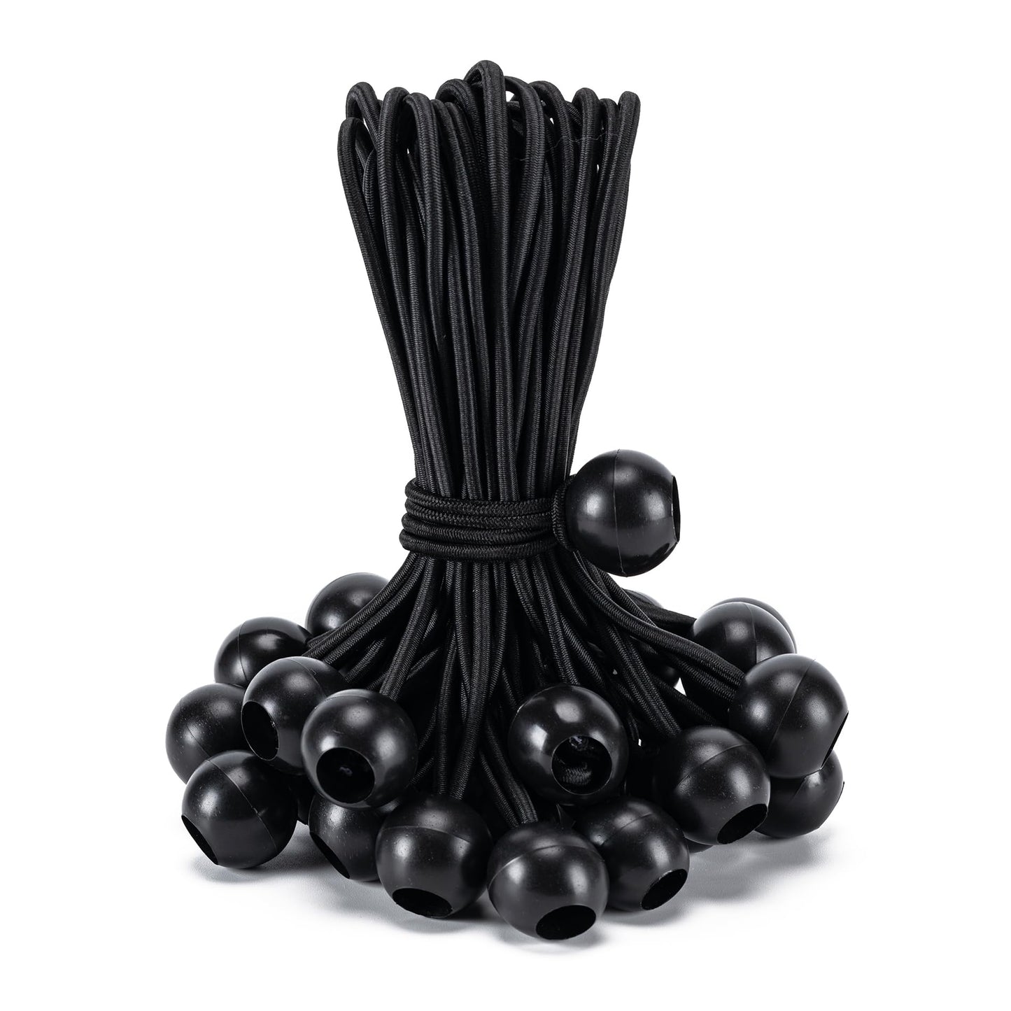 Ball Bungee Cords – 30 Pack Heavy-Duty Tarp & Canopy Tie-Downs for Outdoor Use