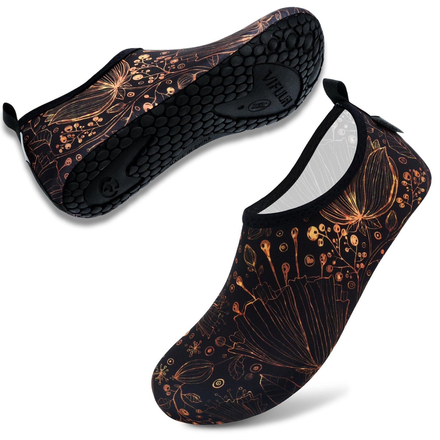 VIFUUR Wassersportschuhe Barfuß Schnelltrocknende Aqua-Yoga-Socken Slip-on für Männer Frauen