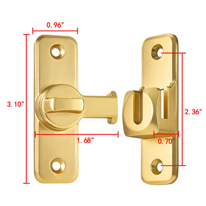 Enhanced Security Flip Latch Lock, Heavy-Duty Sliding & Swing Door Latch