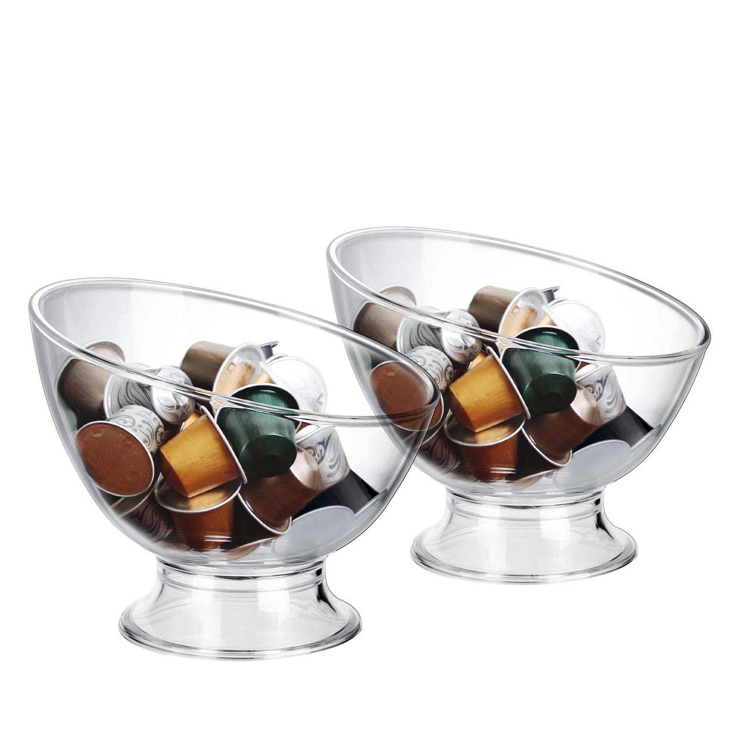 MOLFUJ Coffee Pods Holder Plastic, Coffee Pod Storage Compatible with Nespresso Vertuo Pods, Small K Cup Holder Coffee Pod Organizer for Keurig Kcup Storage (1)