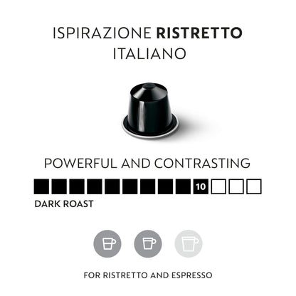 Nespresso Inspired Ispirazione Espresso Set (50 Capsules – Compatible with Original Line