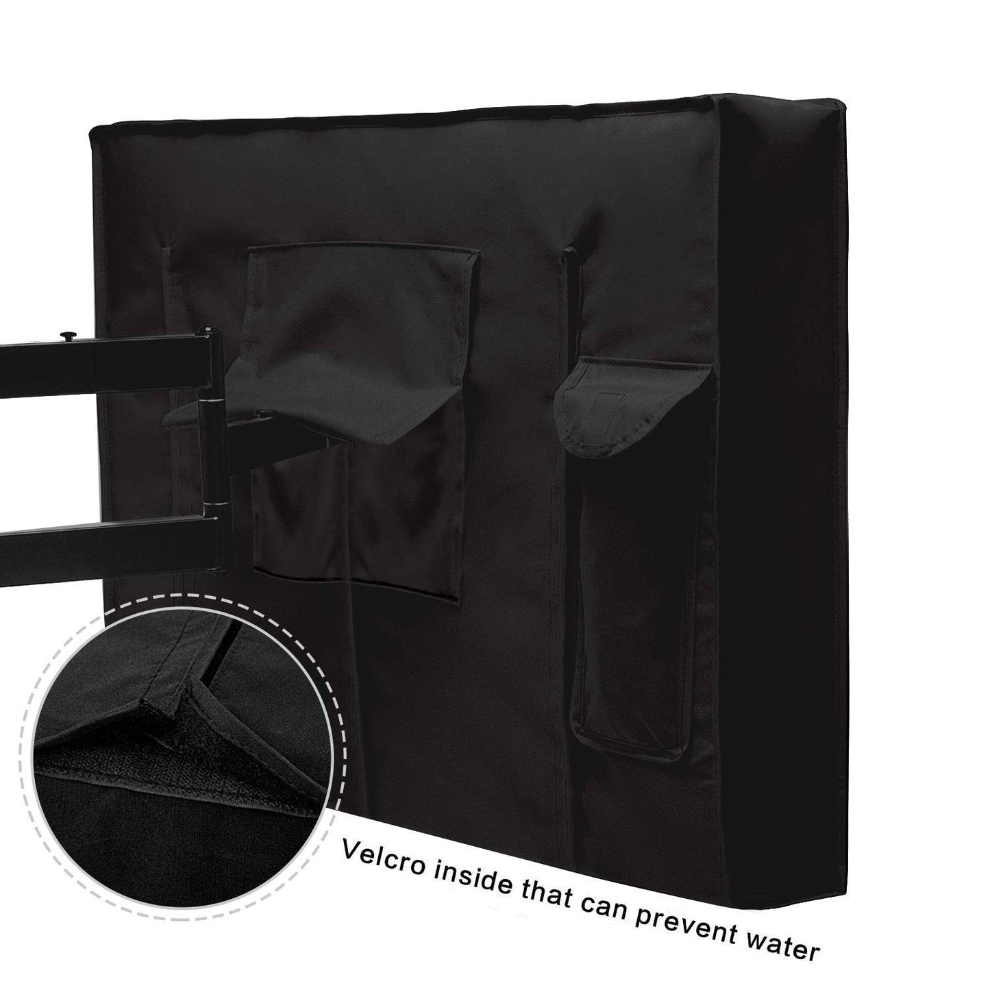 Outdoor TV Cover 65 to 70 inches, Waterproof and Weatherproof, Fits Up to 64''W x 40''H for Outside Flat Screen TV