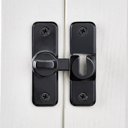 Enhanced Security Flip Latch Lock, Heavy-Duty Sliding & Swing Door Latch