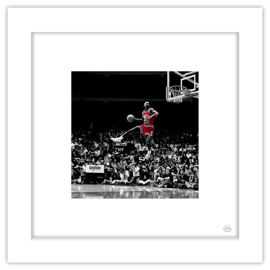 Trends International Gallery Pops Michael Jordan - Flight Progression Sequence 4 Wall Art Wall Poster, 12" x 12", Black Frame Version