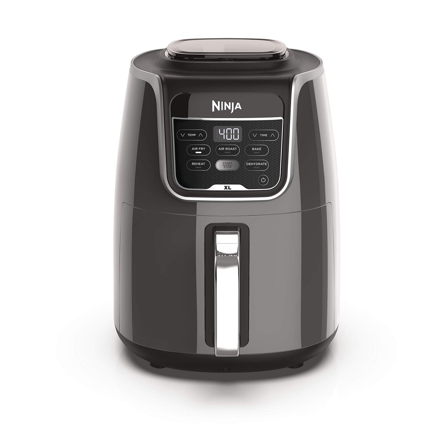 Ninja Air Fryer, Roast, Bake, Air Fry, Roast, Broil, Reheats, & Dehydrates, 4-in-1, Fries, Frozen Food, Veggies, and Juicy Meat, Less Oil, Easy Meals, Healthy Meals, Compact, 4 QT, Grey, AF101