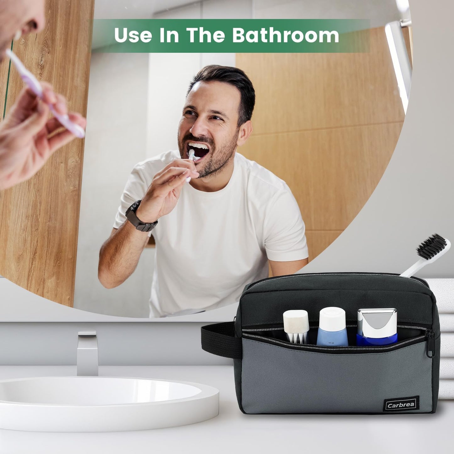 Travel Toiletry Bag - Small Tavel Bag for Toiletries, Cosmetics, Accessories, Gifts