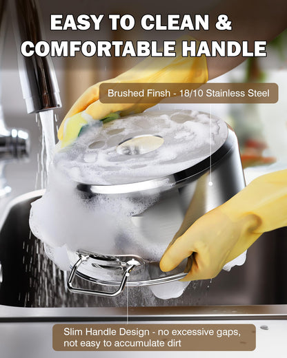 Cooks Standard 8-Piece Stainless Steel Cookware Set – Saucepans, Sauté Pan, Stockpot with Lids