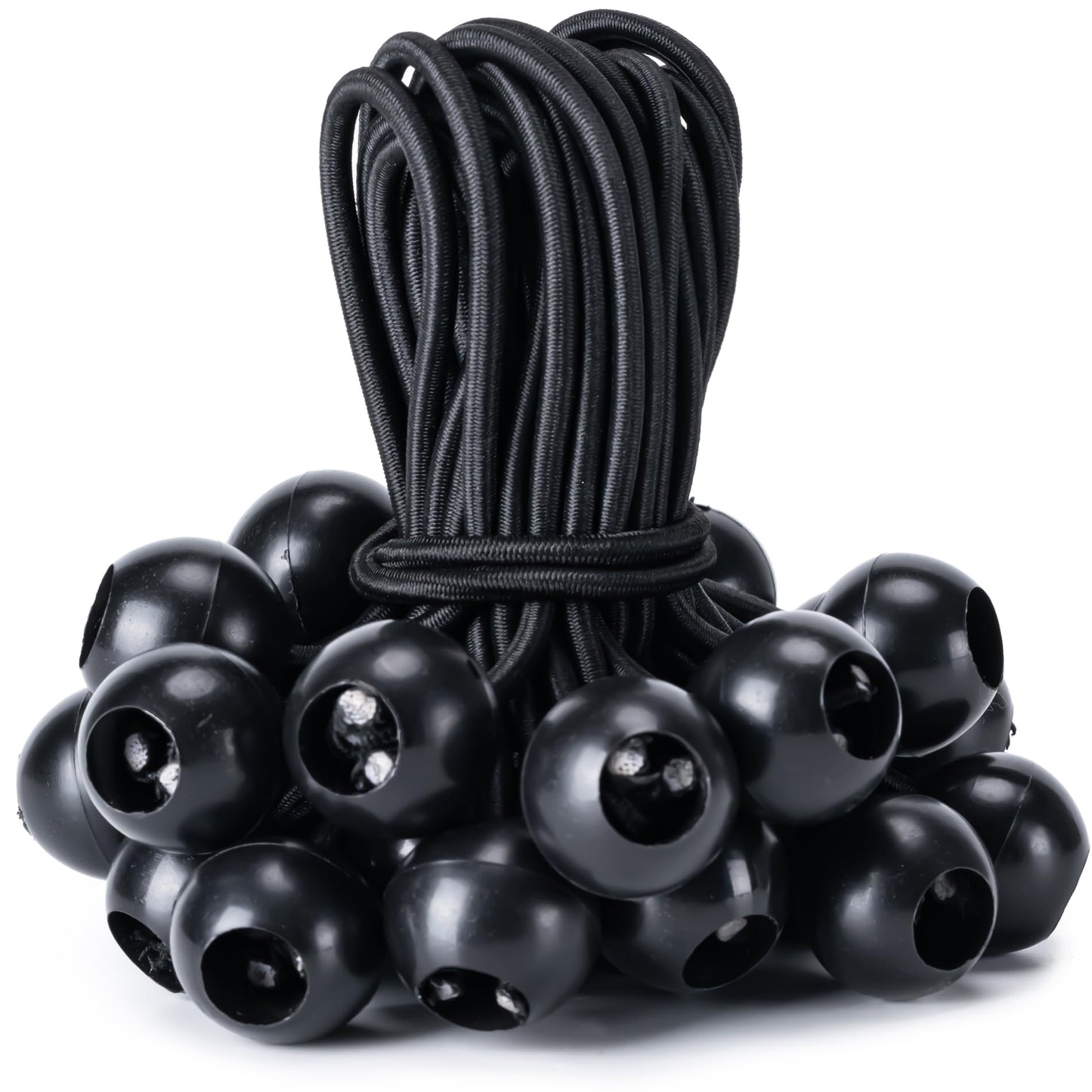 Ball Bungee Cords – 30 Pack Heavy-Duty Tarp & Canopy Tie-Downs for Outdoor Use