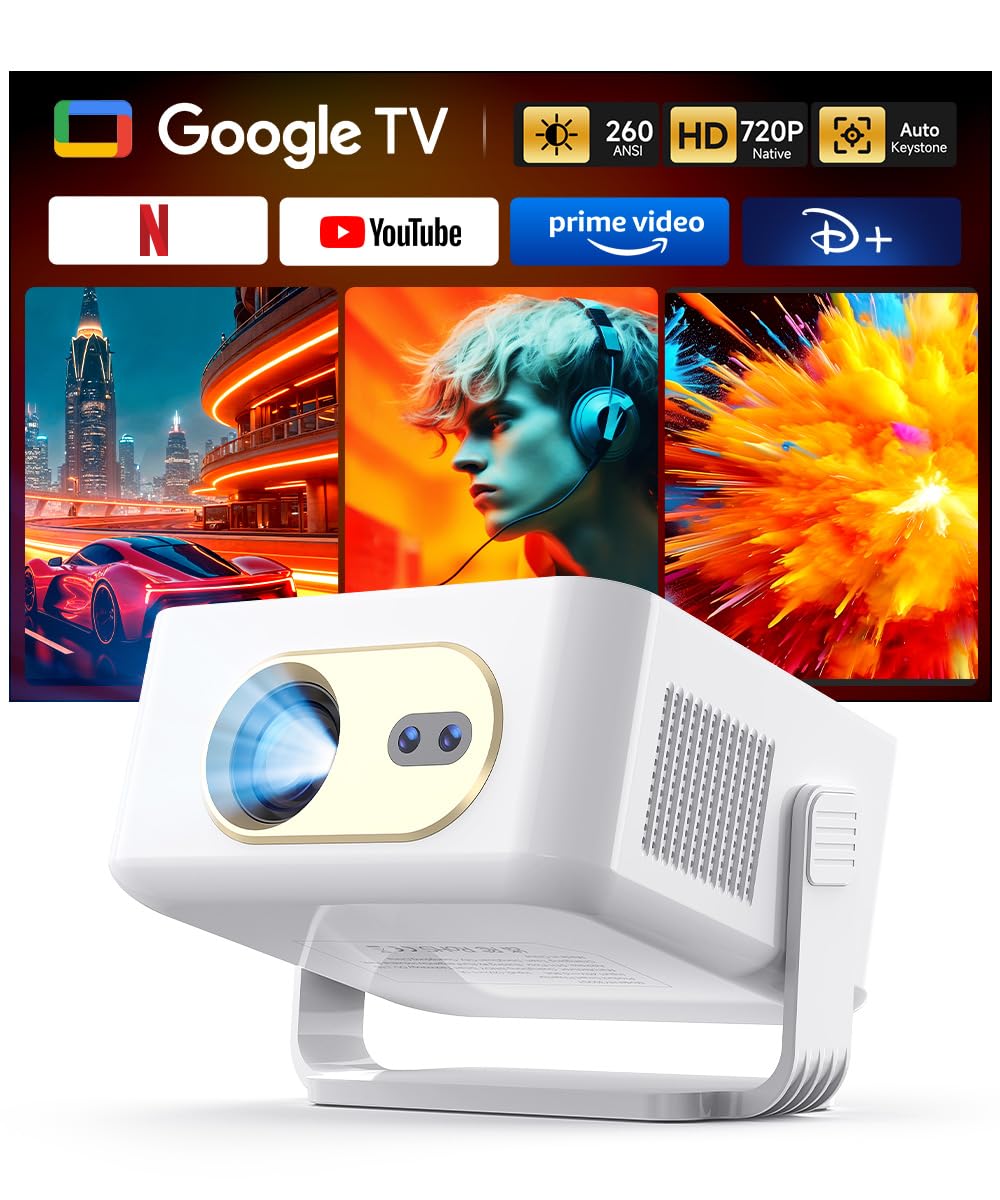 HY300PRO Mini Smart Projector | WiFi & Bluetooth | 4K Support | Android 14