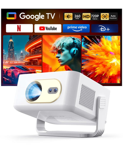 HY300PRO Mini Smart Projector | WiFi & Bluetooth | 4K Support | Android 14