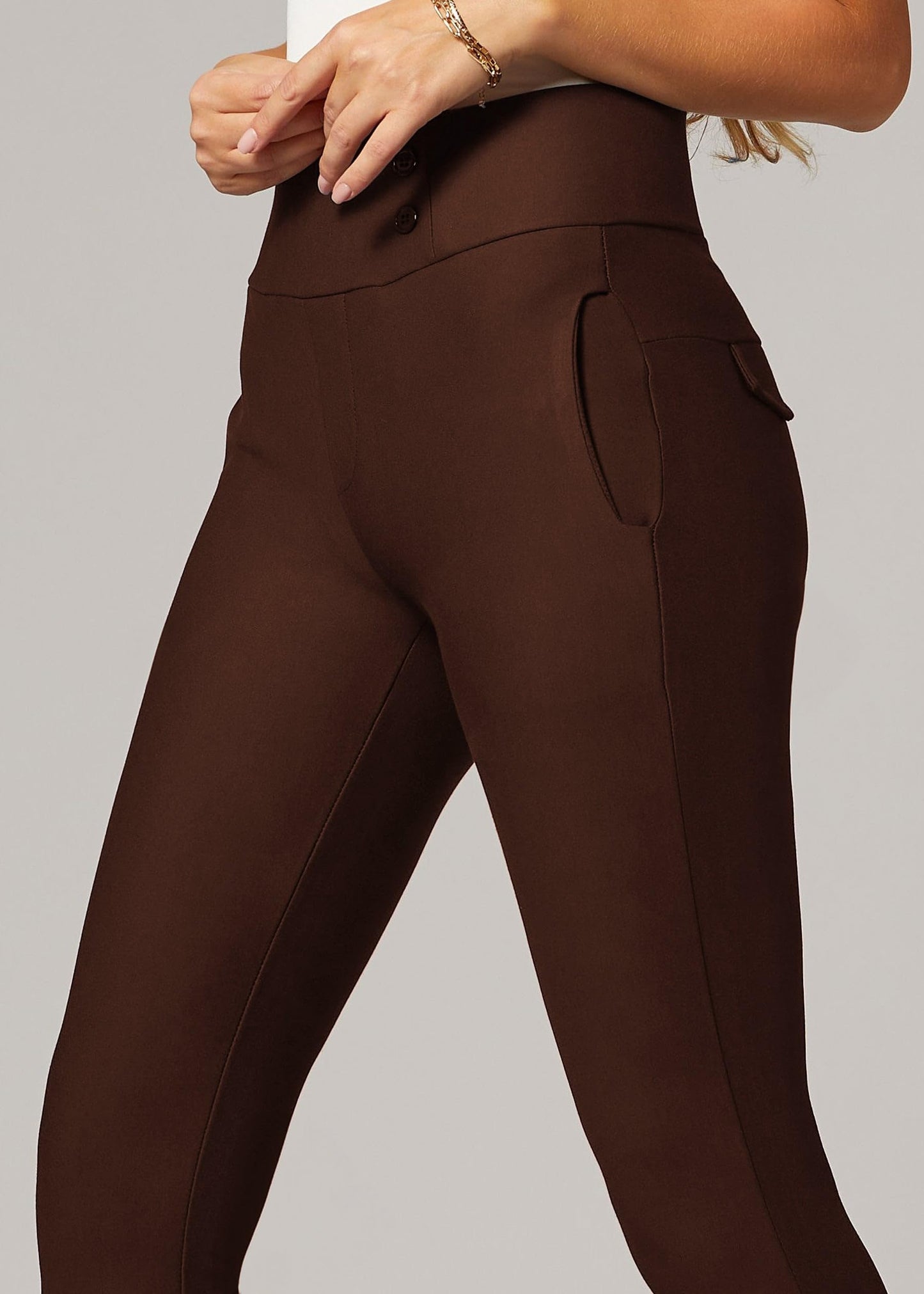 Pantalon habillé Conceited pour femme - Extensible - Contrôle du ventre - Confort toute la journée - Pantalon pour femme en taille standard et grande