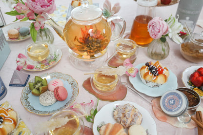 Teabloom Elegant Glass Teapot & Infuser – Brew, Bloom & Enjoy