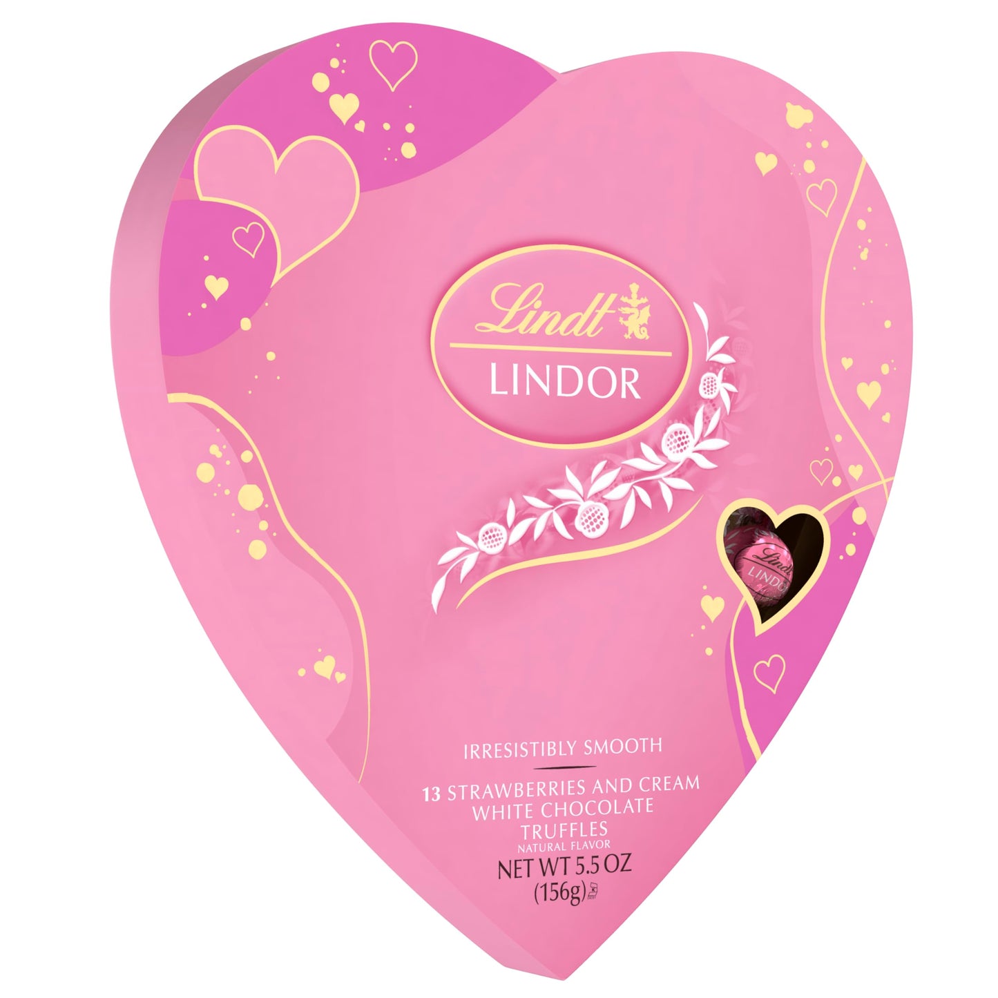 Lindt LINDOR Weiße Schokoladentrüffel, Weiße Schokoladenbonbons mit zartschmelzender Trüffelfüllung, 25,4 oz., 60 Stück 