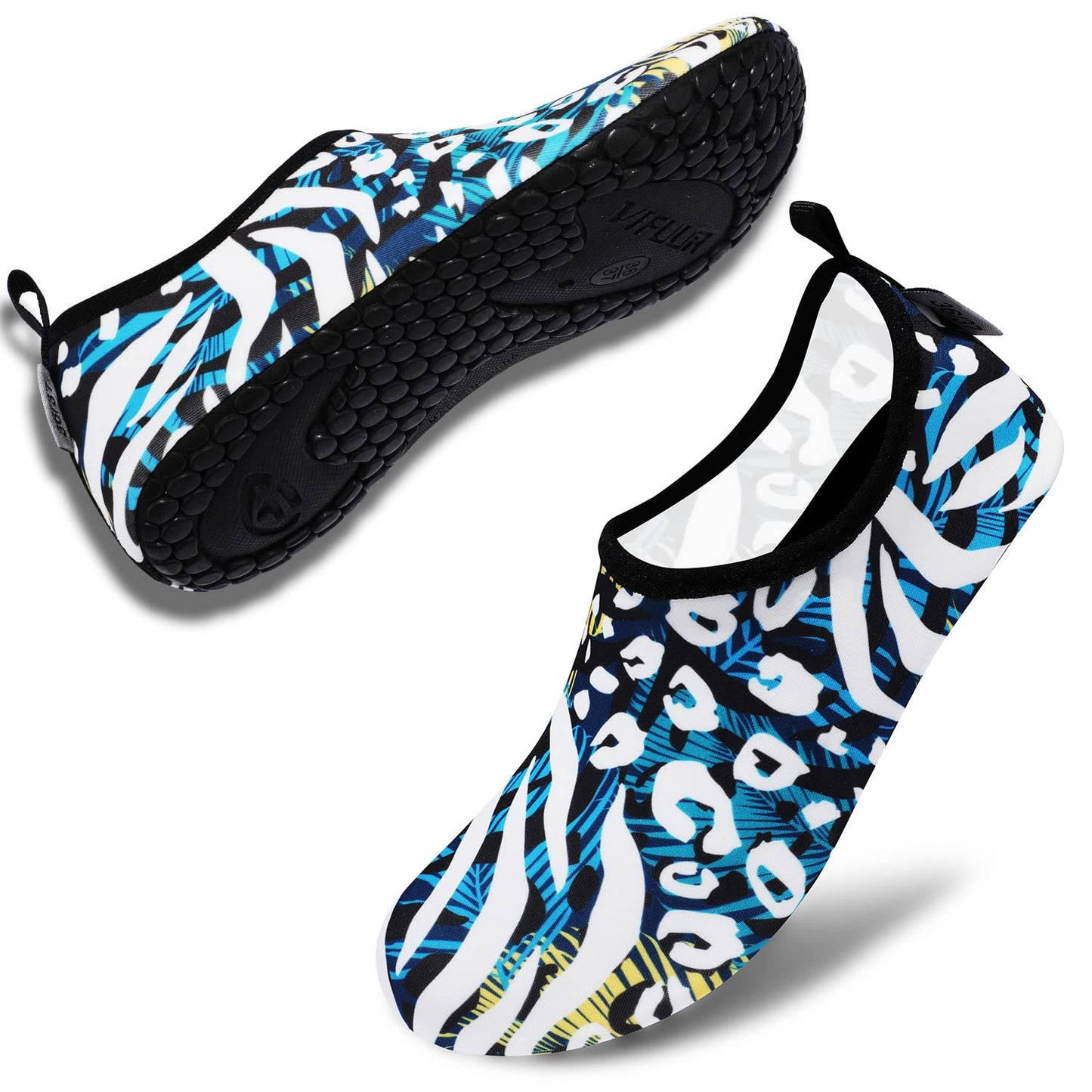 VIFUUR Wassersportschuhe Barfuß Schnelltrocknende Aqua-Yoga-Socken Slip-on für Männer Frauen