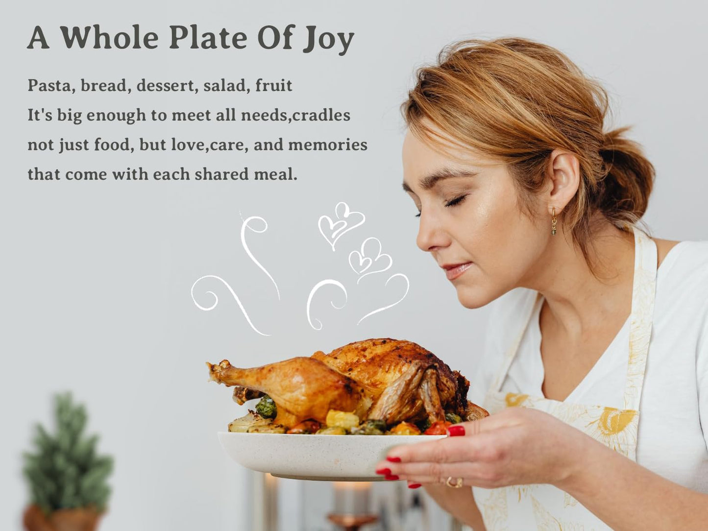 Homienly Wheat Straw Dinner Plates – Unbreakable set of 8