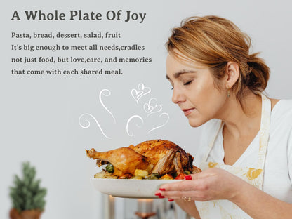 Homienly Wheat Straw Dinner Plates – Unbreakable set of 8
