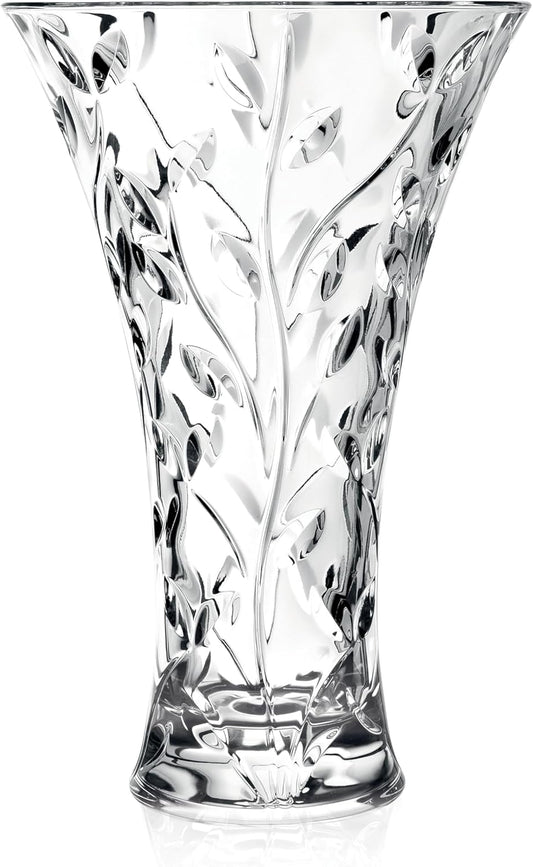 Lorren Home Trends Kristallvase „Laurus“, 27,9 cm, hergestellt in Italien 