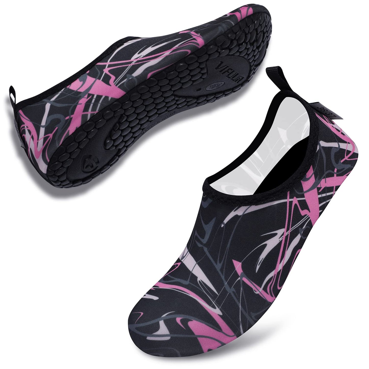 VIFUUR Wassersportschuhe Barfuß Schnelltrocknende Aqua-Yoga-Socken Slip-on für Männer Frauen