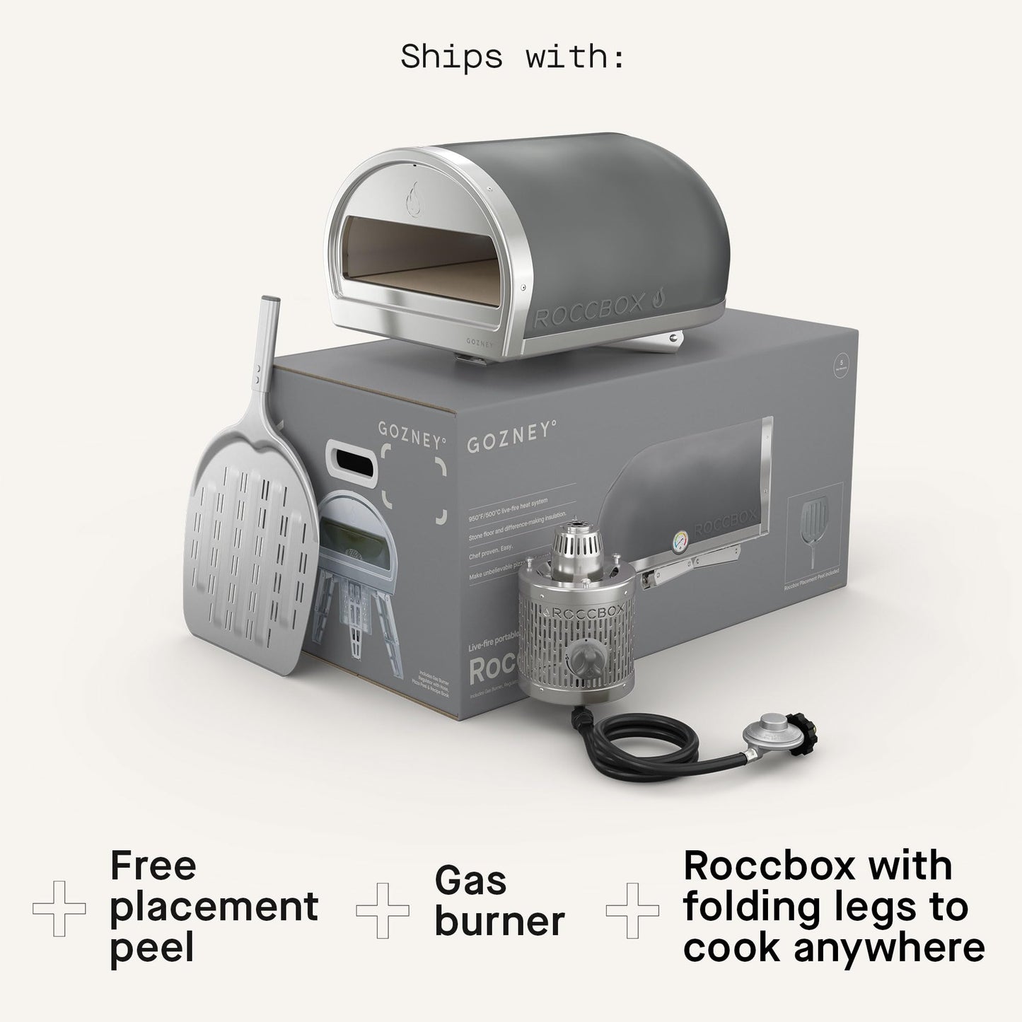 Gozney Roccbox Outdoor Pizza Oven, Green, Portable, Gas & Wood Fired, Restaurant-Grade