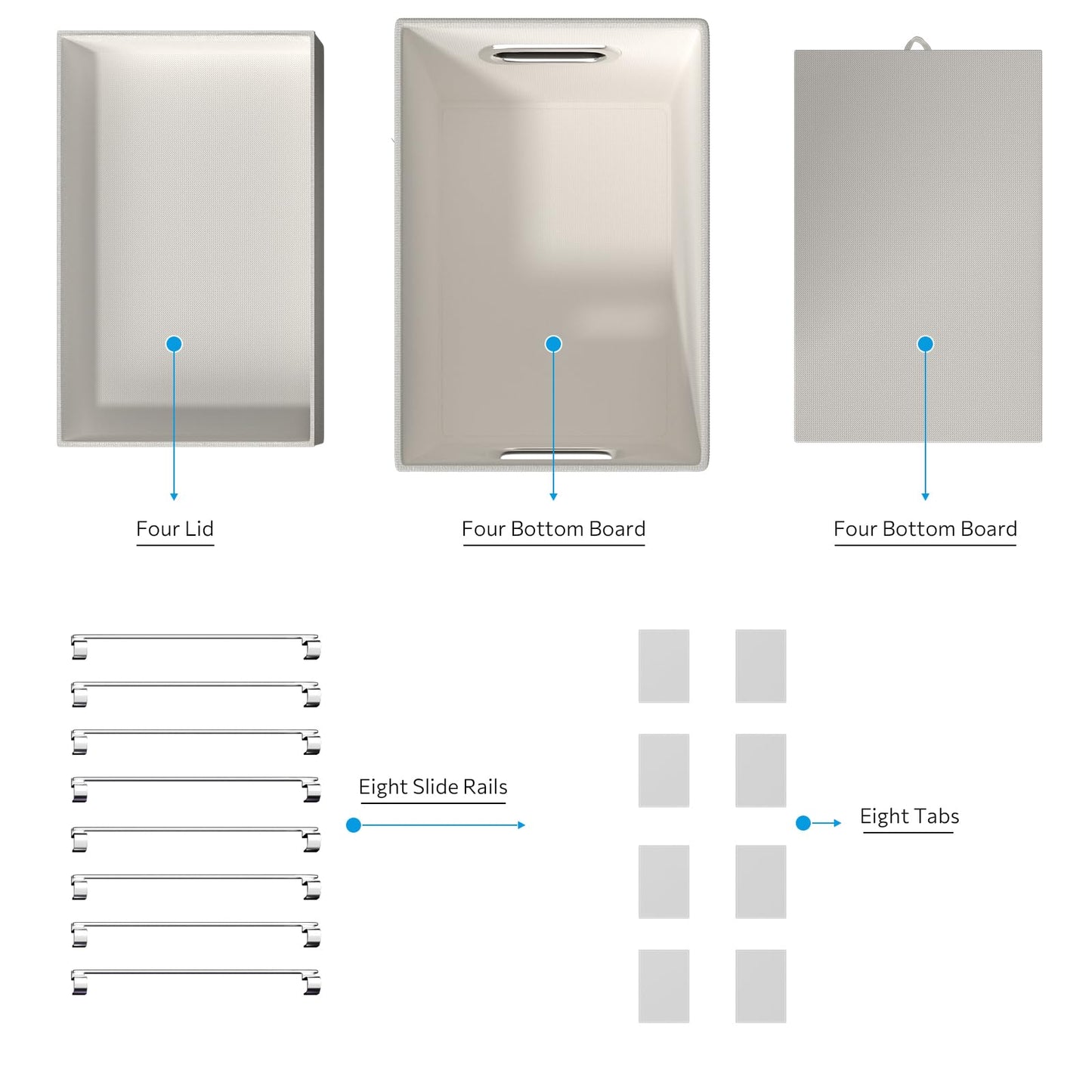 Hängeregistraturbox mit Deckel, 2er-Set, Aufbewahrungsboxen für Aktenordner, zusammenklappbarer dekorativer Aktenschrank aus Leinen für Büro/Zuhause (35,6 x 23,5 x 27,6 cm) (Marineblau) 