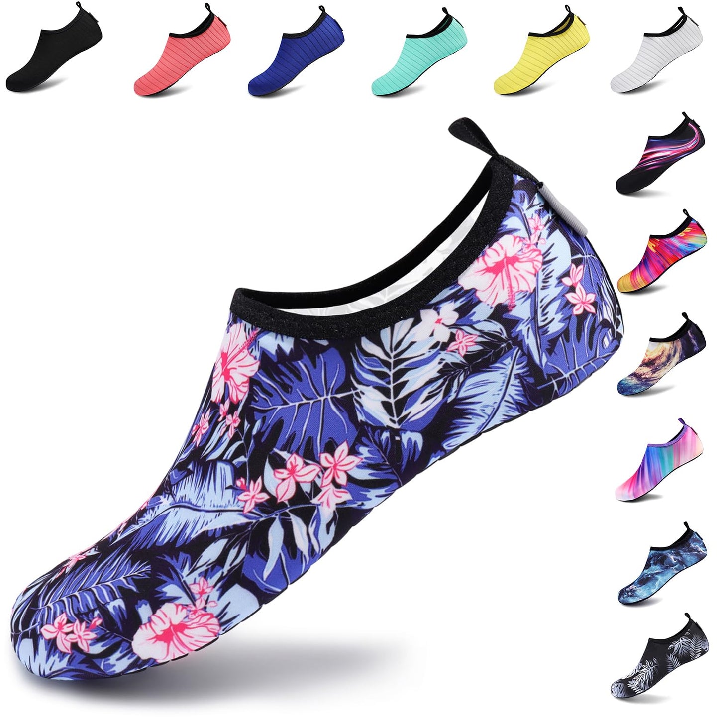 VIFUUR Wassersportschuhe Barfuß Schnelltrocknende Aqua-Yoga-Socken Slip-on für Männer Frauen