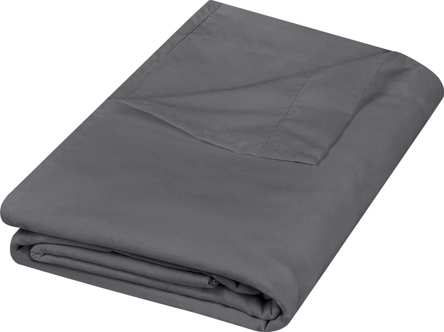 Draps plats Utopia Bedding - Lot de 6 - Tissu en microfibre brossé doux - Draps supérieurs résistants au rétrécissement et à la décoloration - Entretien facile (Queen, Blanc) 