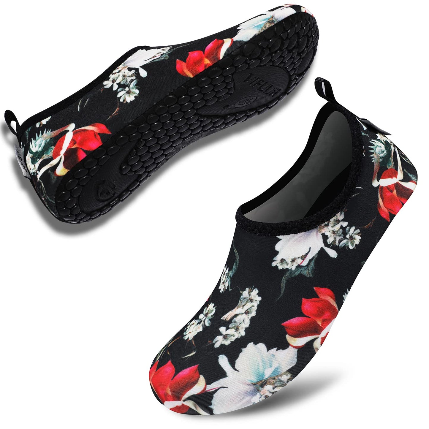 VIFUUR Wassersportschuhe Barfuß Schnelltrocknende Aqua-Yoga-Socken Slip-on für Männer Frauen