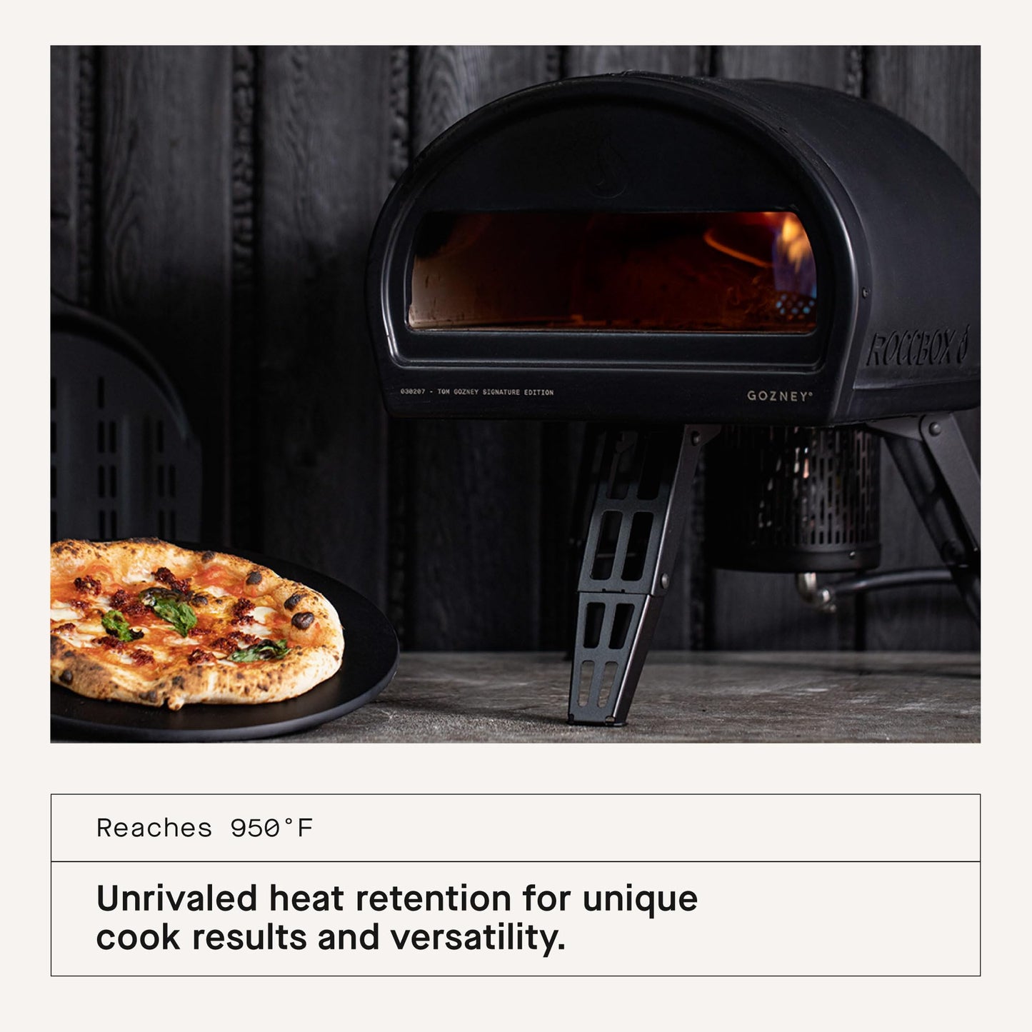 Gozney Roccbox Outdoor Pizza Oven, Green, Portable, Gas & Wood Fired, Restaurant-Grade