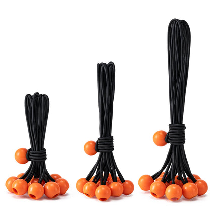 Ball Bungee Cords – 30 Pack Heavy-Duty Tarp & Canopy Tie-Downs for Outdoor Use