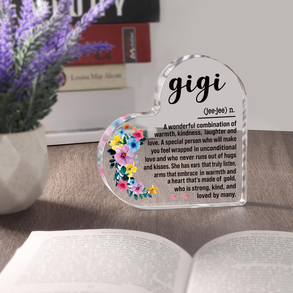 A heartfelt thank-you gift that says it all—beautifully printed on a clear 4.7 x 4.3 inch acrylic sign. Stylish, lightweight, and ready to display on any desk, shelf, or tabletop. Each piece is gift-ready and designed to leave a lasting impression.