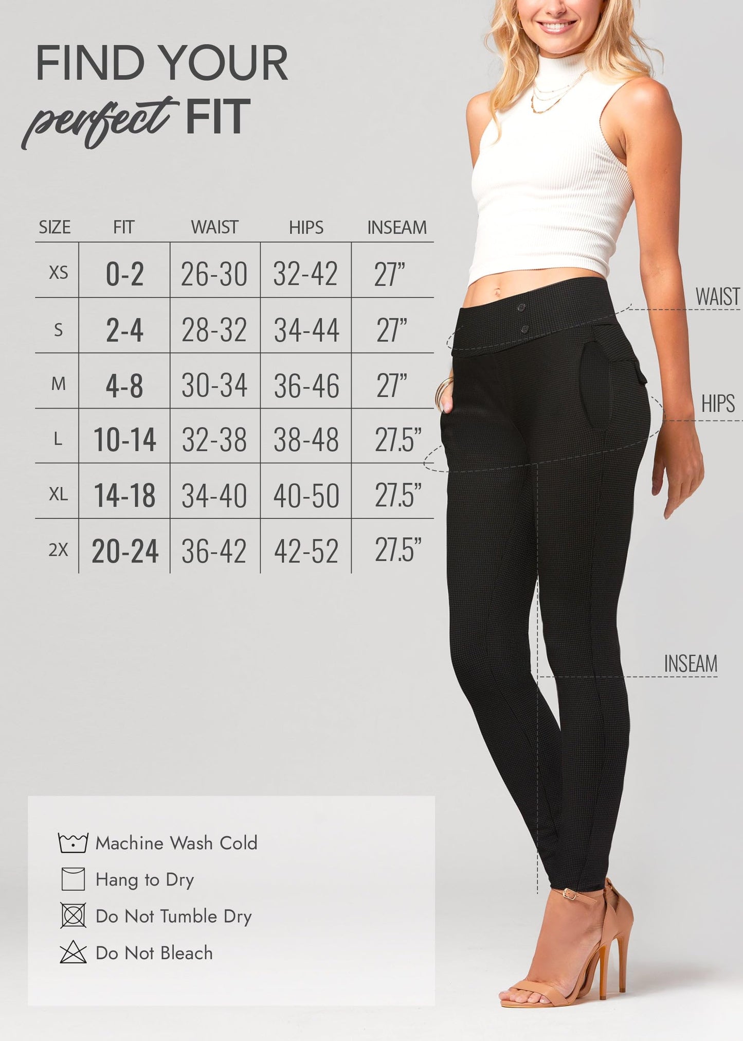 Conceited Dress Pants Women - Stretchy - Tummy Control - All Day Comfort Wear to Work - Womens Pants in Regular and Plus Size