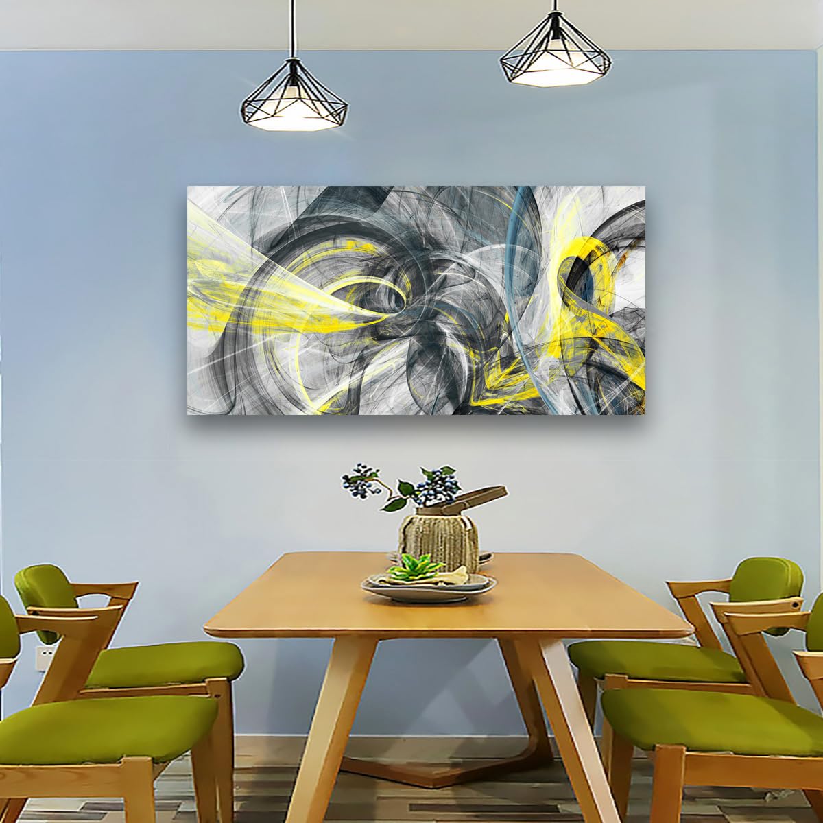 Golden Lotus Pictures Canvas Wall Art for Living room Office Bedroom Wall Decor,Flowers Wall Art Print Paintings Modern Abstract Oil Painting Artwork Waterproof Ready to Hang-20x40inch