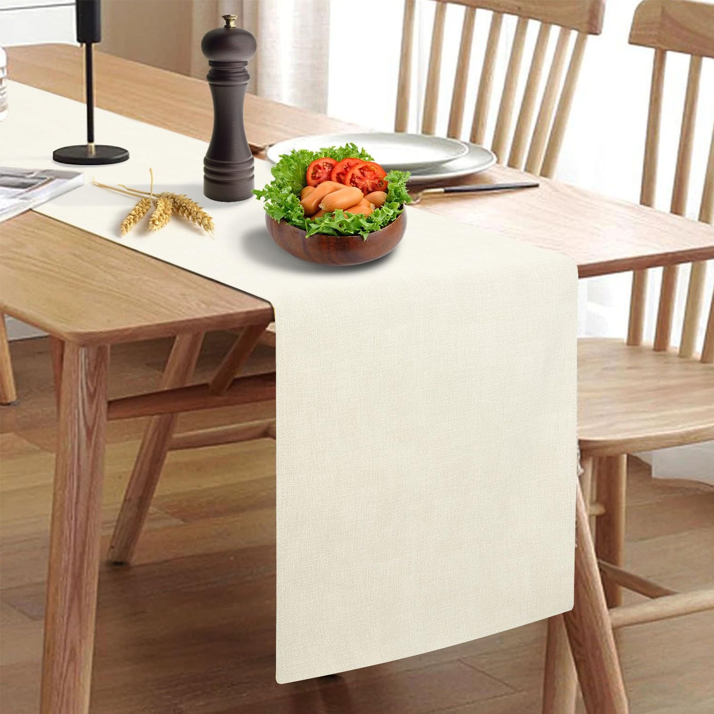 Wipeable Table Runner – Thick Farmhouse-Style Runner for Kitchen, Bedroom, Living Room, Indoor & Outdoor Use
