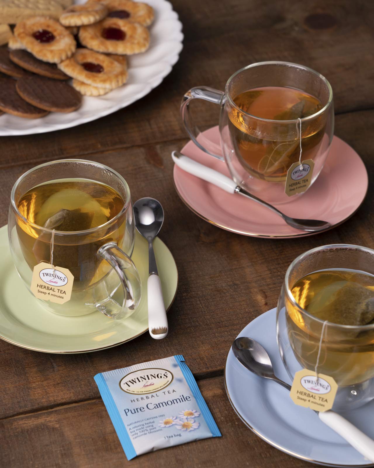 BLUE RIBBON Twinings Teebeutel-Probepackung, gemischte Packung, Geschenkbox – 48 Stück – perfekte Auswahl – English Breakfast, Grüner Tee, Schwarzer Tee, Kräutertee, Chai-Tee und mehr 