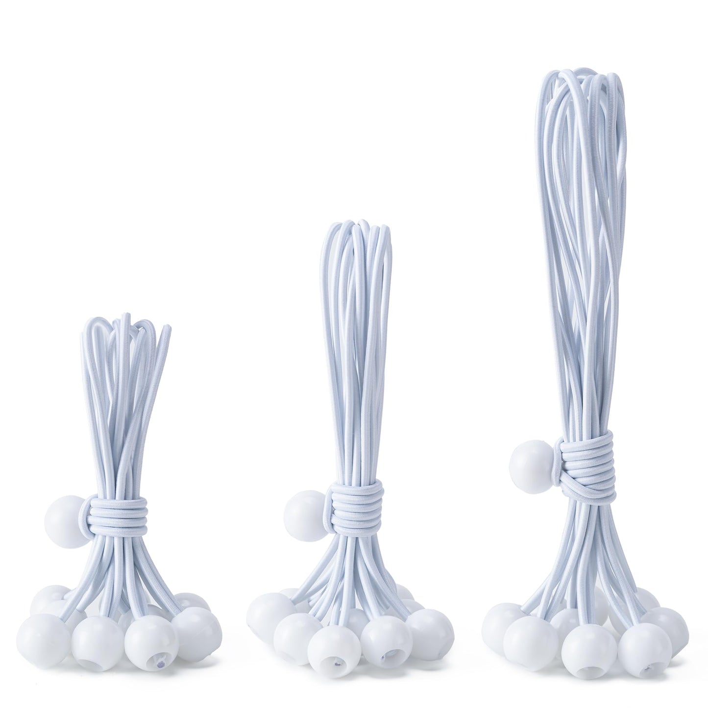 Ball Bungee Cords – 30 Pack Heavy-Duty Tarp & Canopy Tie-Downs for Outdoor Use