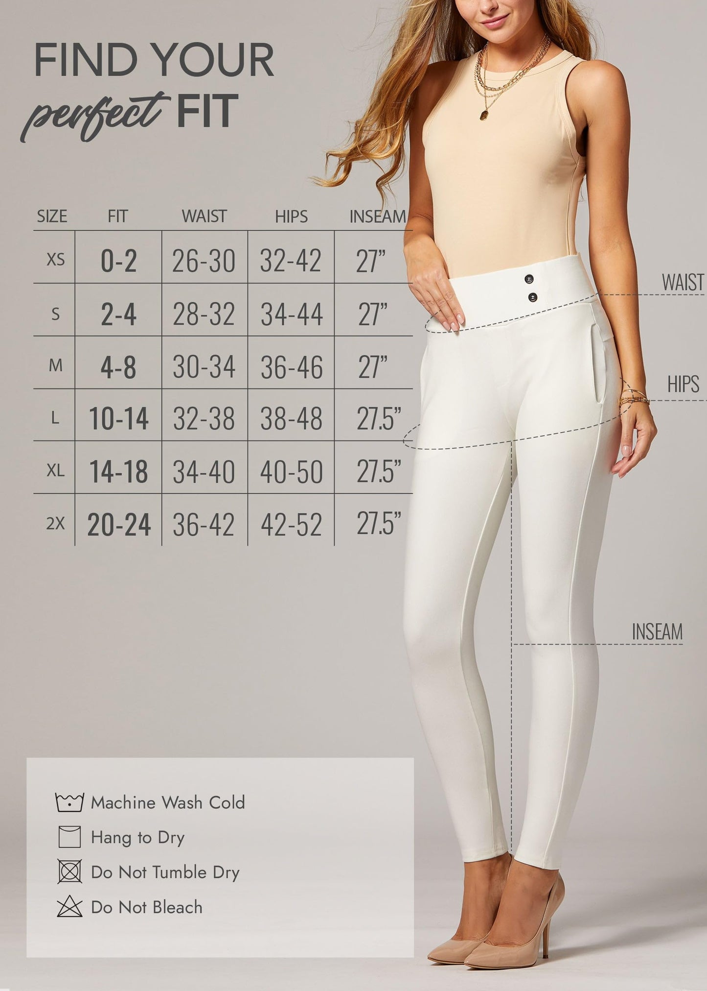 Conceited Dress Pants Women - Stretchy - Tummy Control - All Day Comfort Wear to Work - Womens Pants in Regular and Plus Size