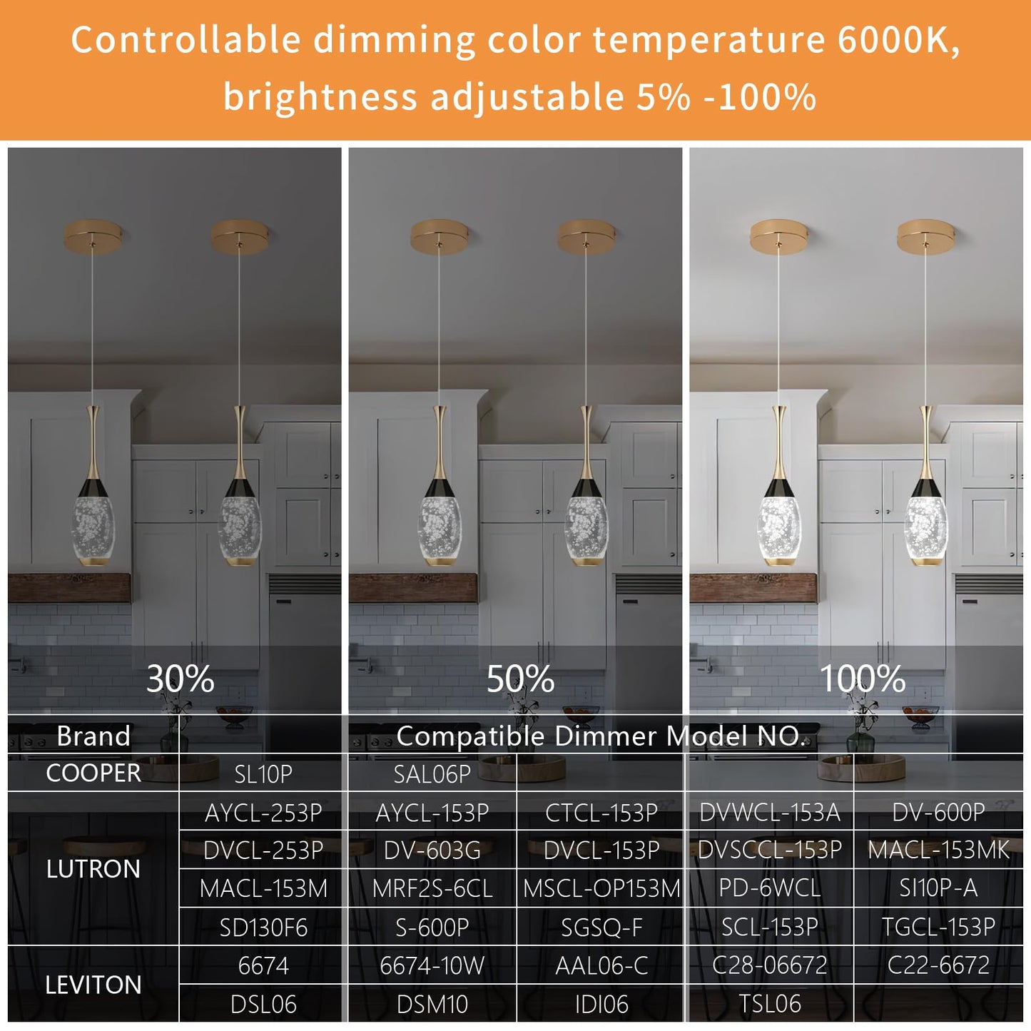 Moderne Pendelleuchte in Schwarzgold, dimmbare LED-Deckenleuchte, Mini-Pendelleuchte in Tropfenform aus Kristall für Kücheninsel, Schlafzimmer, Flur, Eingangsbereich (3er-Pack) 