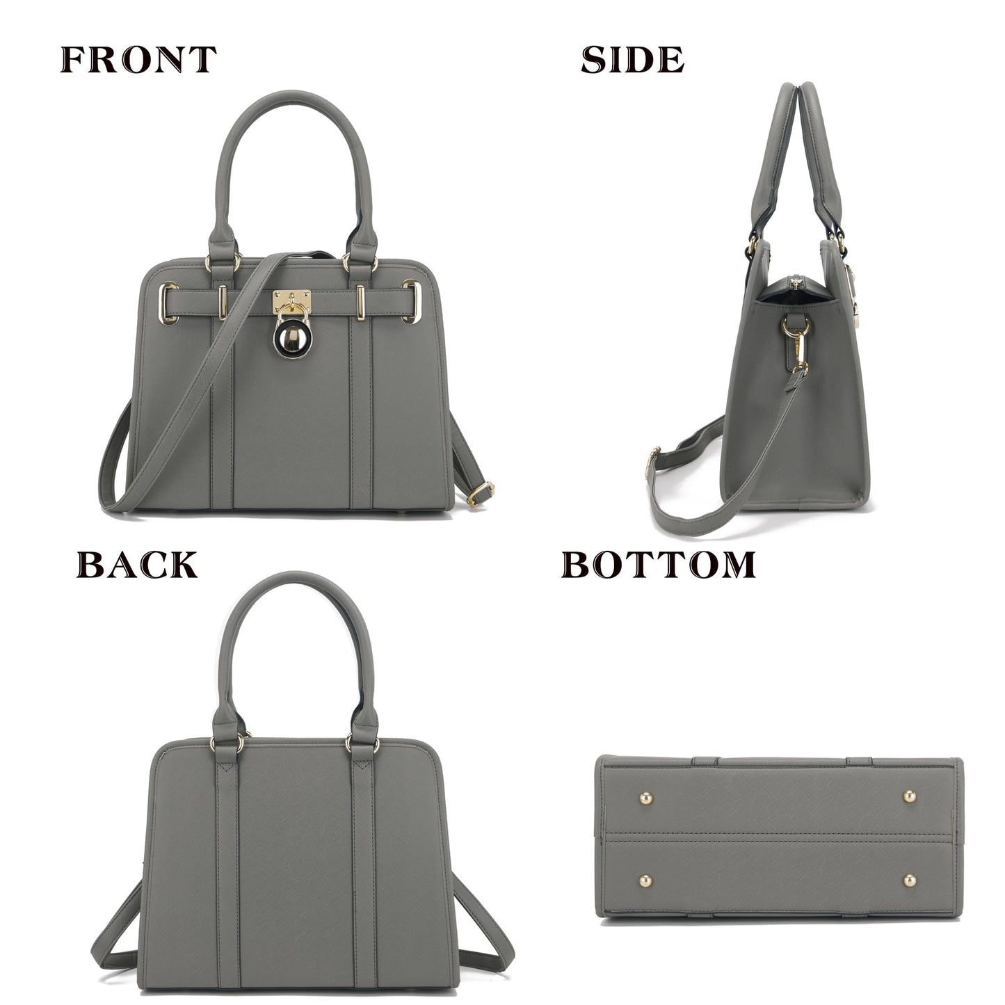 Handbags Sets For Women Shoulder Bags Top Handle Work Satchel Tote Purses Set With Matching Wallet 2pcs