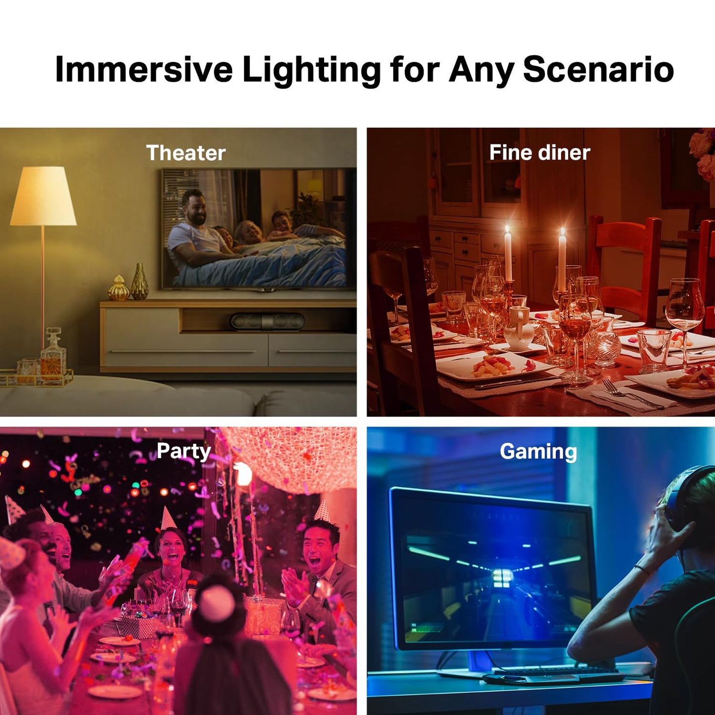 Smart WiFi Light Bulb, 1100 Lumens (75W), Matter-Certified, 16M Colors, Dimmable – Works with Alexa, Siri & Google