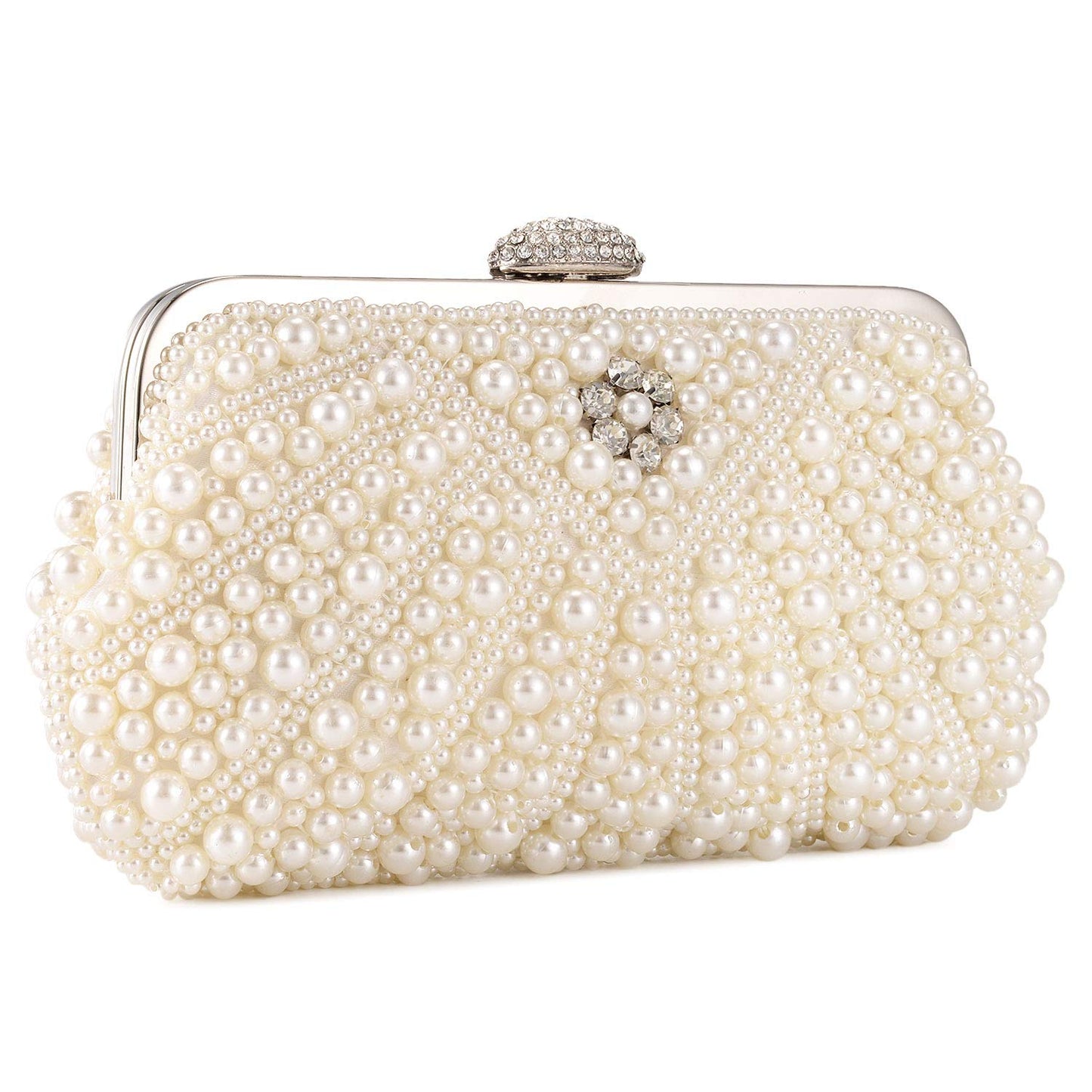 Pochette en perles pour femmes UBORSE Sac de soirée en perles de cristal noble Pochette de mariage avec chaîne en perles